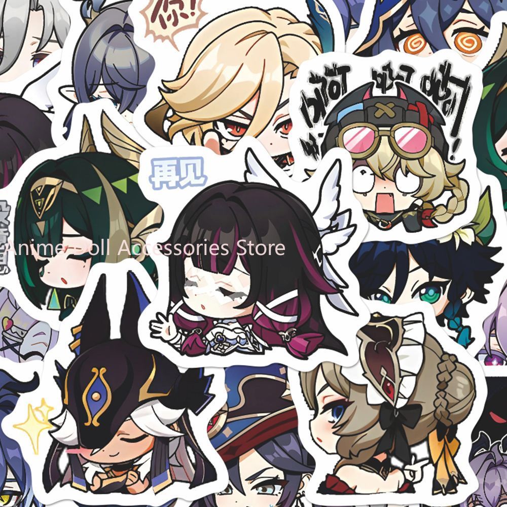 Accessories Laptop - 64PCS Genshin Impact Moon Maiden 애니메이션