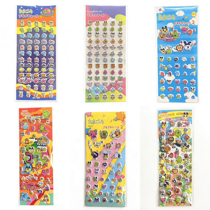 6Pcs Tamagotchi 만화 버블 스티커 창의력  - Accessories Laptop 리뷰 및 가격