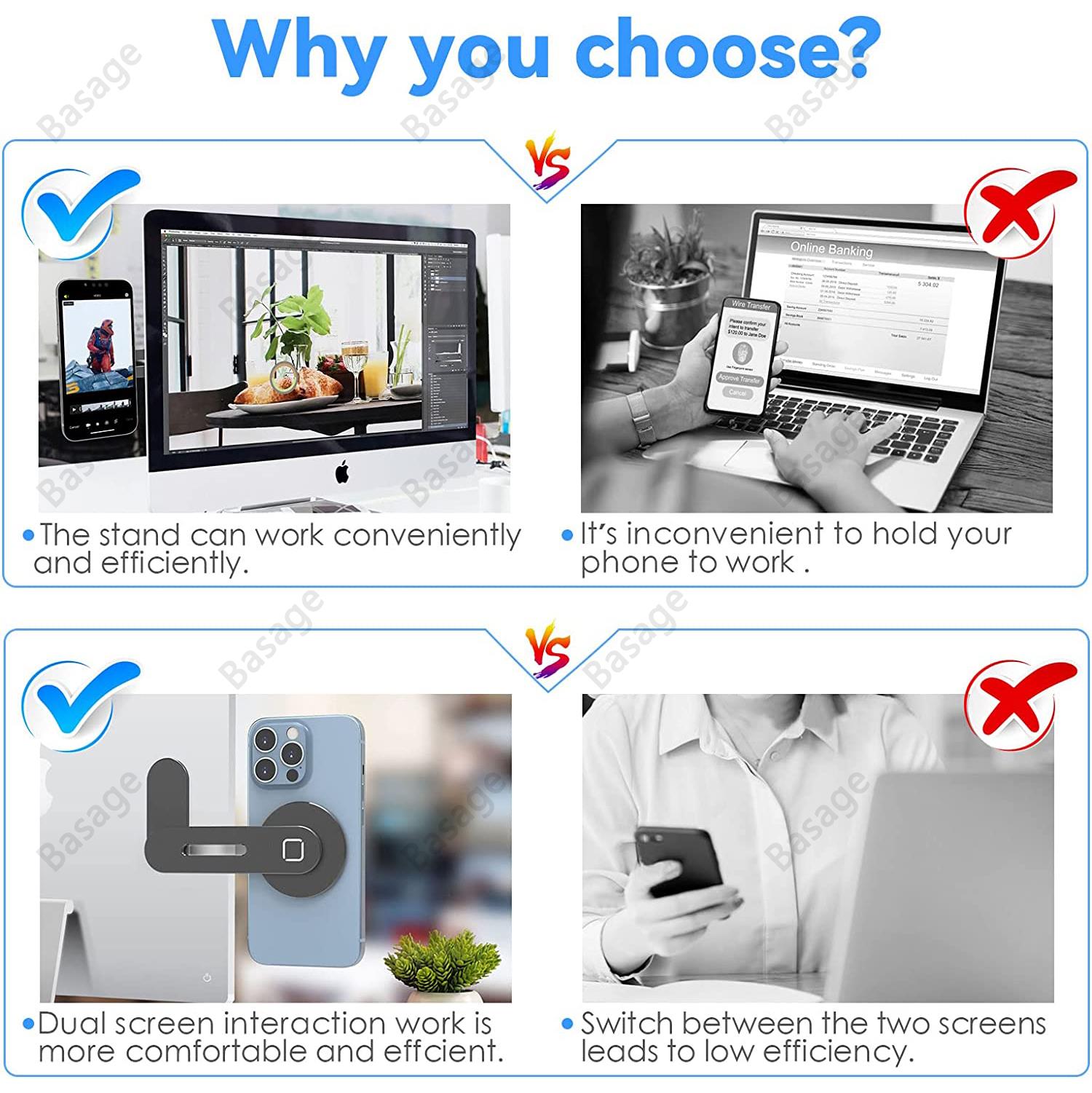 자기 노트북 전화 홀더 컴퓨터 모니터 측면 휴대 전화  - Laptop Accessories Must Have 리뷰 및 가격